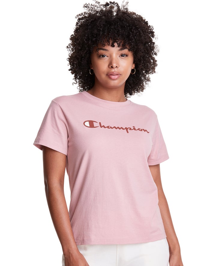 Champion Dame T-Shirts Beige - Classic - Danmark SUF-807519